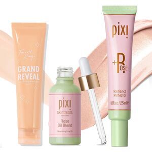 Glass Skin Bundle: Fourth Ray Resurfacing Mask, Pixi Rose Oil & Skin Illuminator